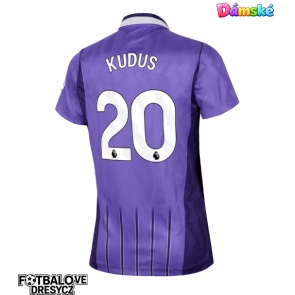 Tottenham Hotspur Mohammed Kudus #20 Dámské Alternativní Dres 2026-27 Krátký Rukáv